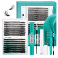 GEMERRY Lash Extension Kit 30D+40D Clusters | 280pcs, 10-18mm, Bond & Seal, Remover, Tweezers & Brush