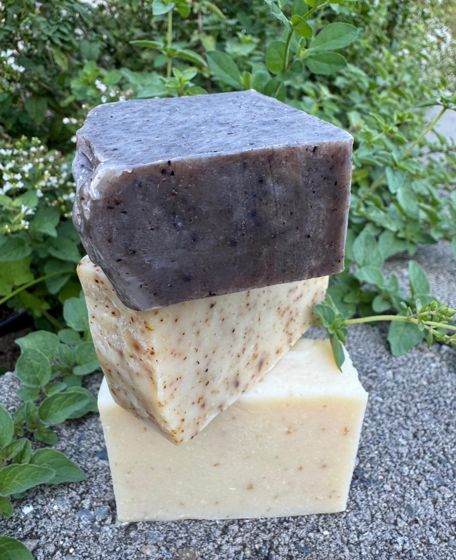GemTii Three Pack Avocado Aloe, Gromwell Lavender & Rosemary Tea Soap Bars | Premium Cold Processed Handcrafted in USA