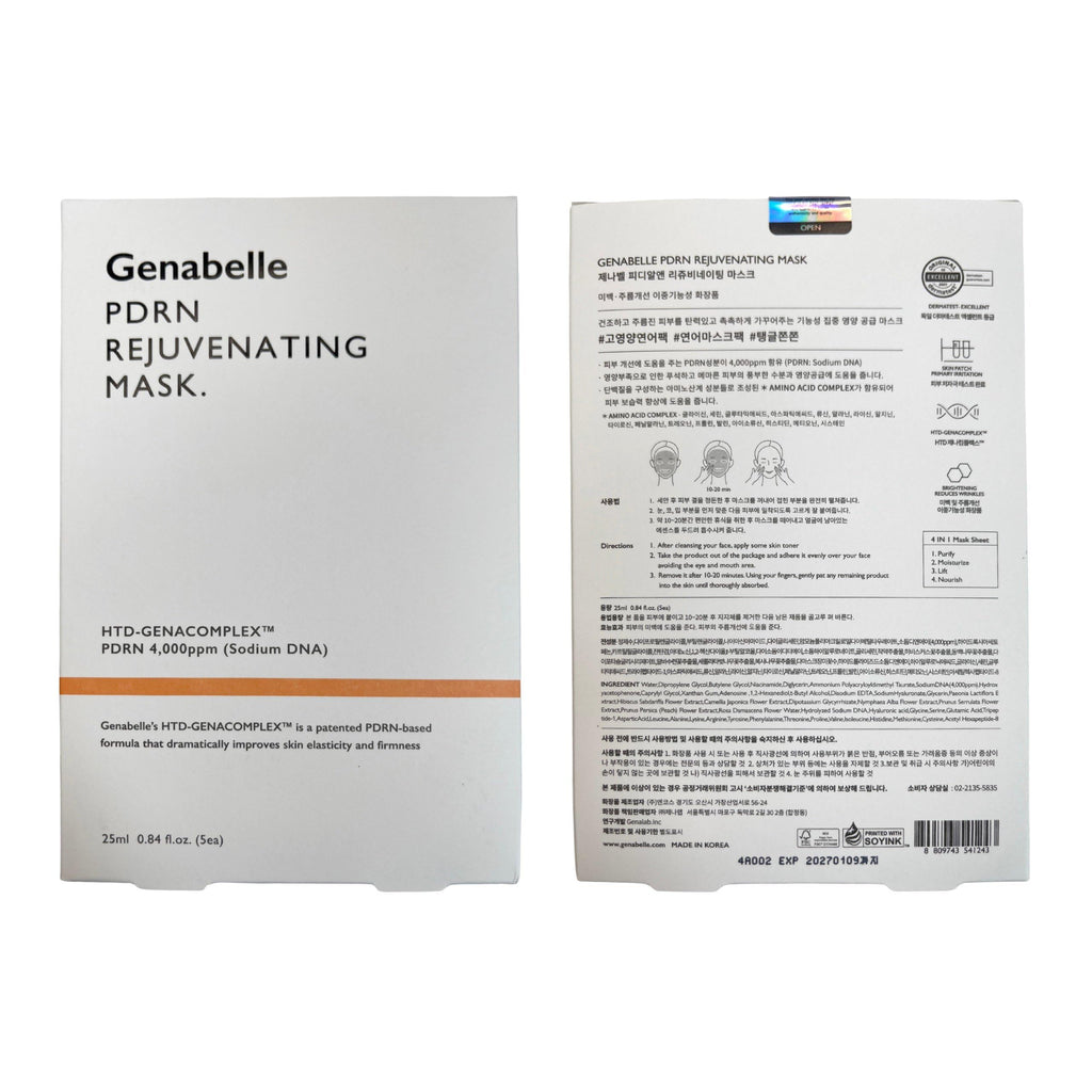 Genabelle PDRN Rejuvenating Mask Sheet – Hydration, Glow & Toning