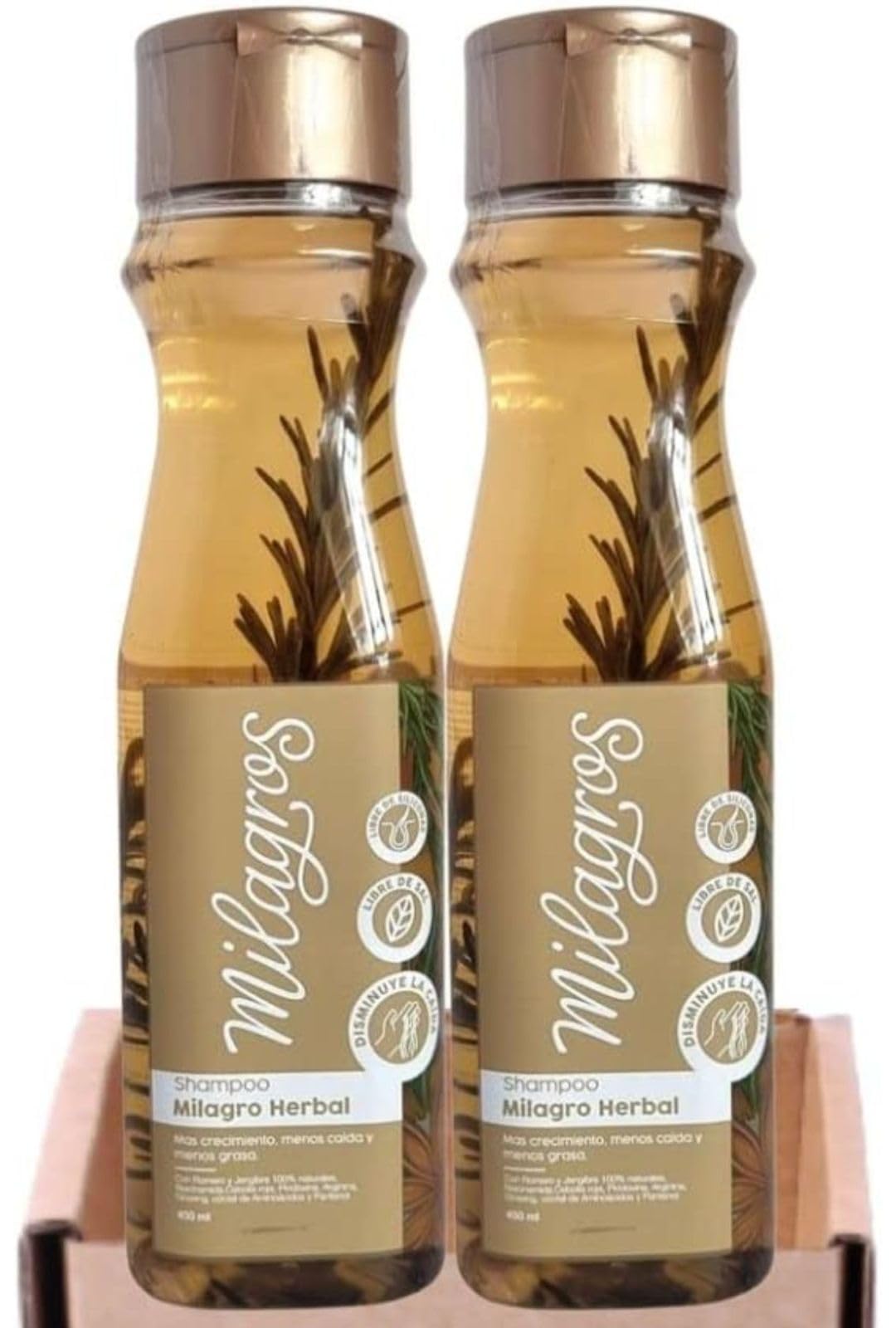 Generic Herbal Shampoo with Rosemary & Ginger (2 Pack) – For Thin Hair & Oily Roots