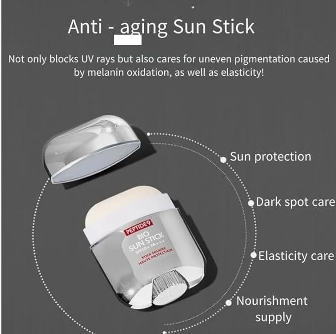 Generic Peptide 9 Bio Sun Stick Pro SPF50+ PA++++ | 20g – Peptide-Enhanced UV Protection with Collagen & Hyaluronic Acid