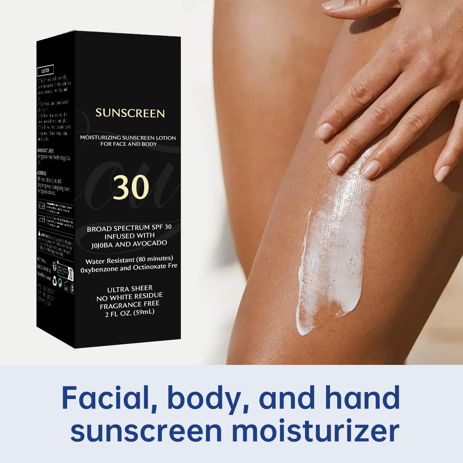 Melanin-Rich Skin SPF 30 Sunscreen | Face & Body Moisturizing Lotion (2 oz) | No White Residue