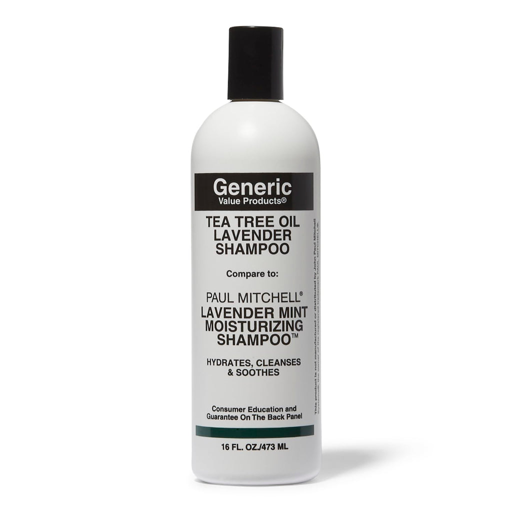 Generic Value Tea Tree Shampoo with Lavender – 16 oz, Soothes Scalp & Rich Lather