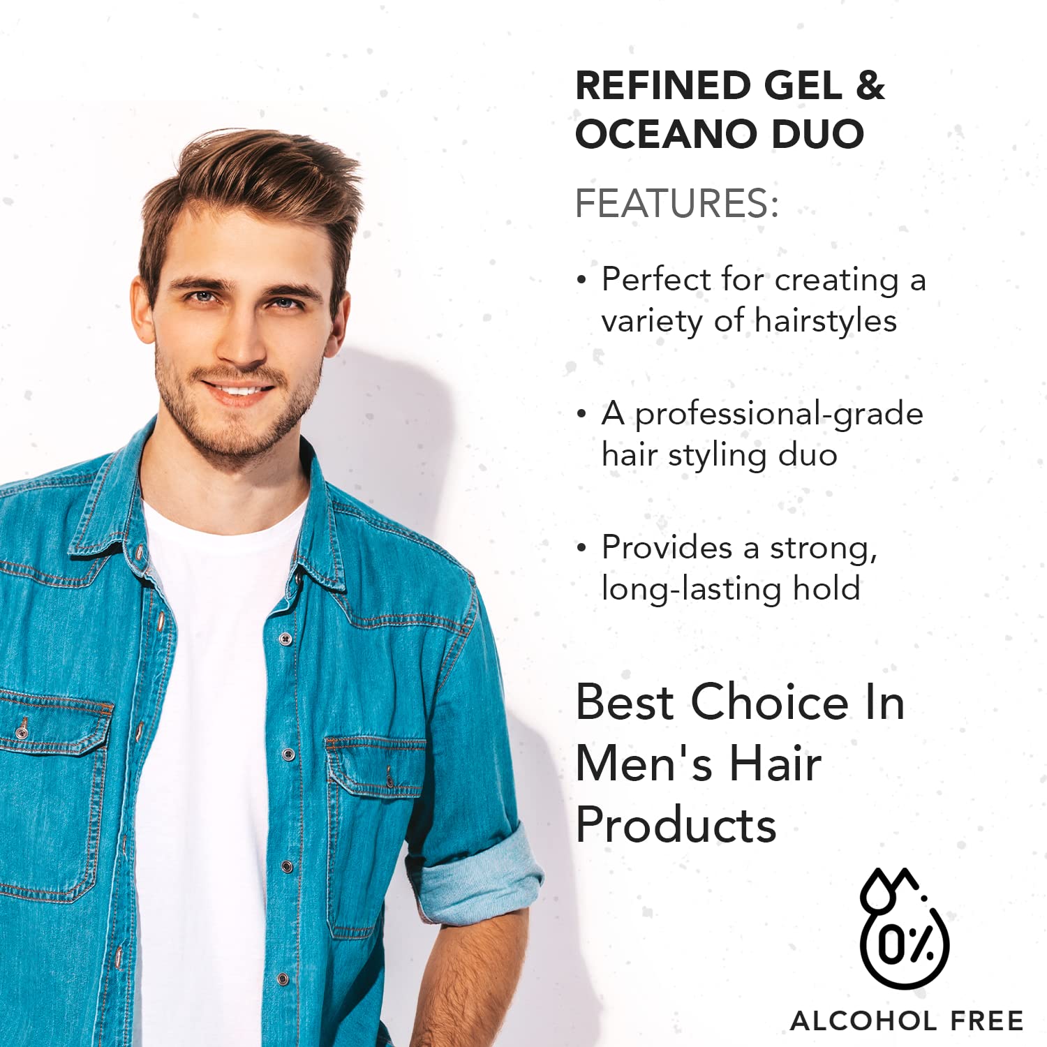 Gentlemen Republic Refined & Océano Hair Gel Duo Pack – 16oz