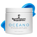 Gentlemen Republic Oceano Hair Gel 16oz – 100% Alcohol-Free, Strong Hold, High Shine, Made in USA