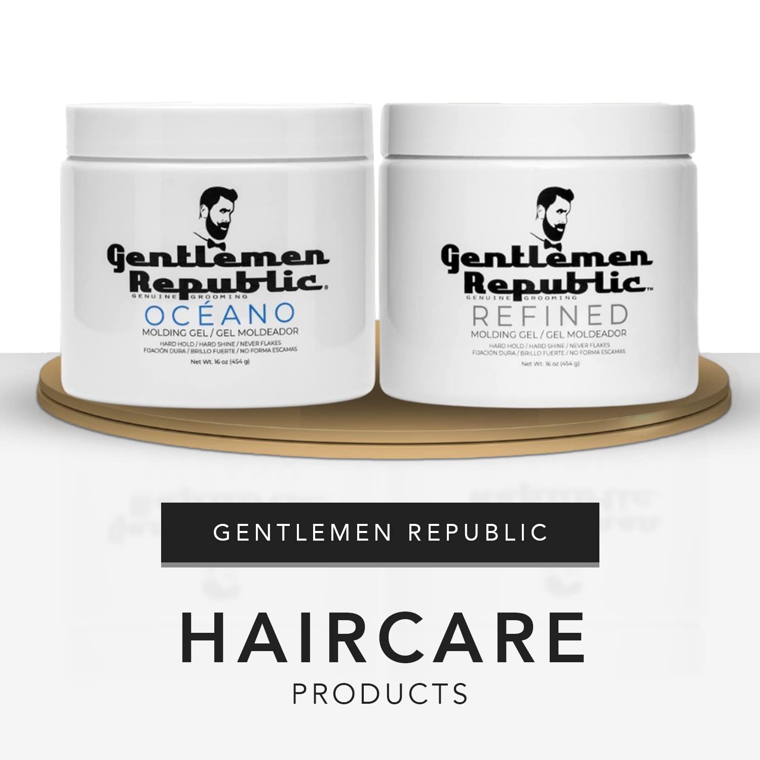 Gentlemen Republic Refined & Océano Hair Gel Duo Pack – 16oz