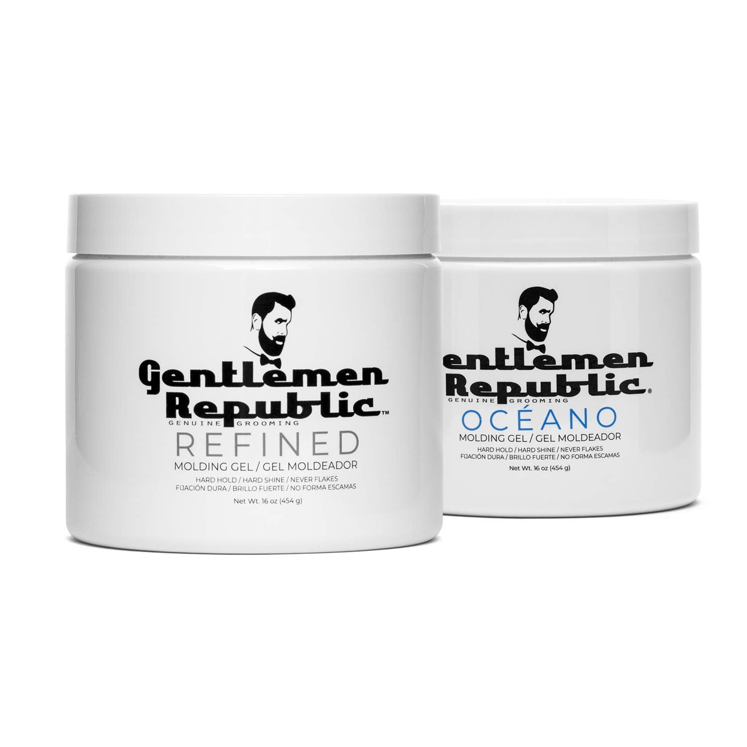Gentlemen Republic Refined & Océano Hair Gel Duo Pack – 16oz