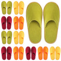 Geyoga 12 Pair Guest Slippers – Non-Slip, Washable & Reusable, 4 Colors