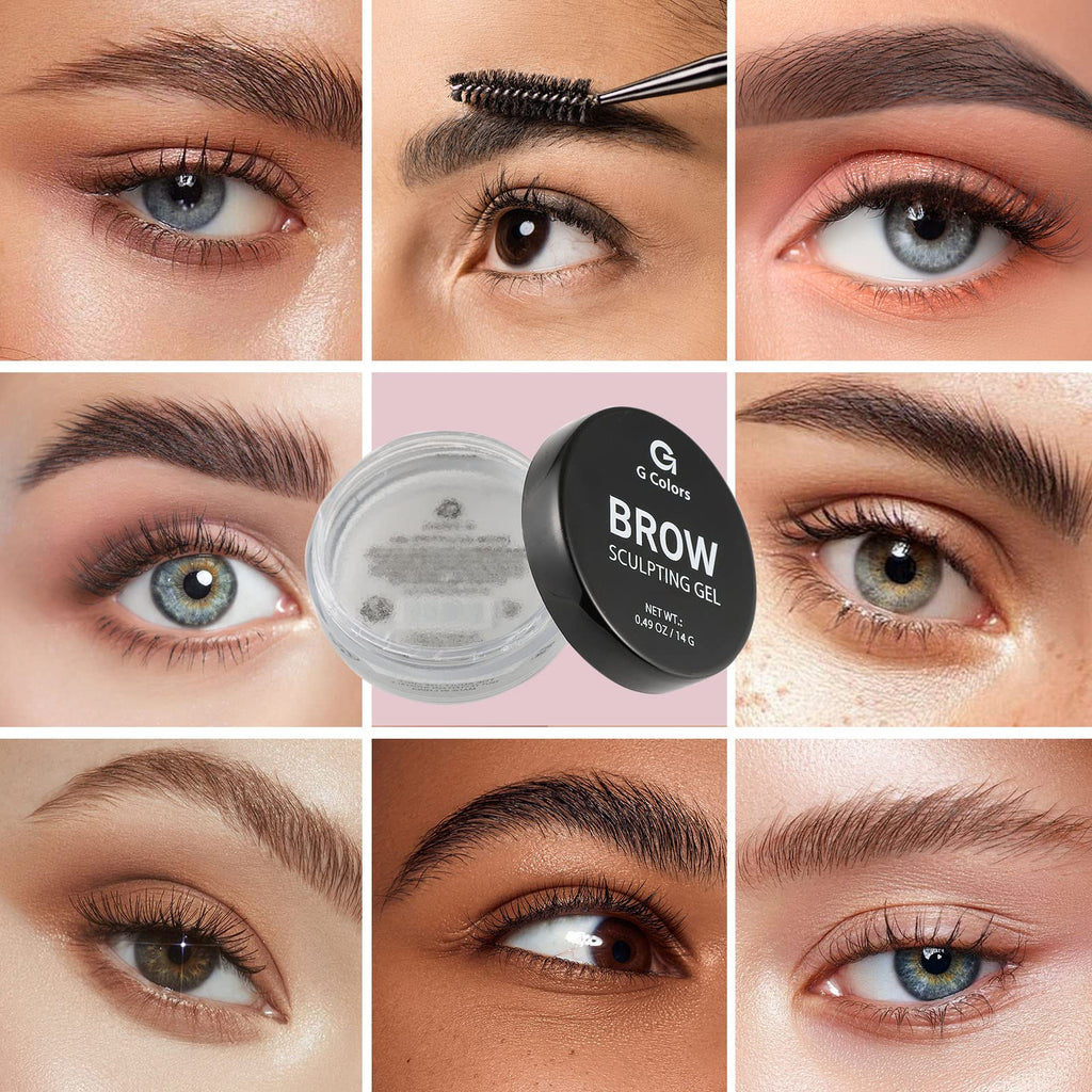 G G Colors Eyebrow Wax Brow Gel – Clear, Waterproof, Long-Lasting Brow Styling