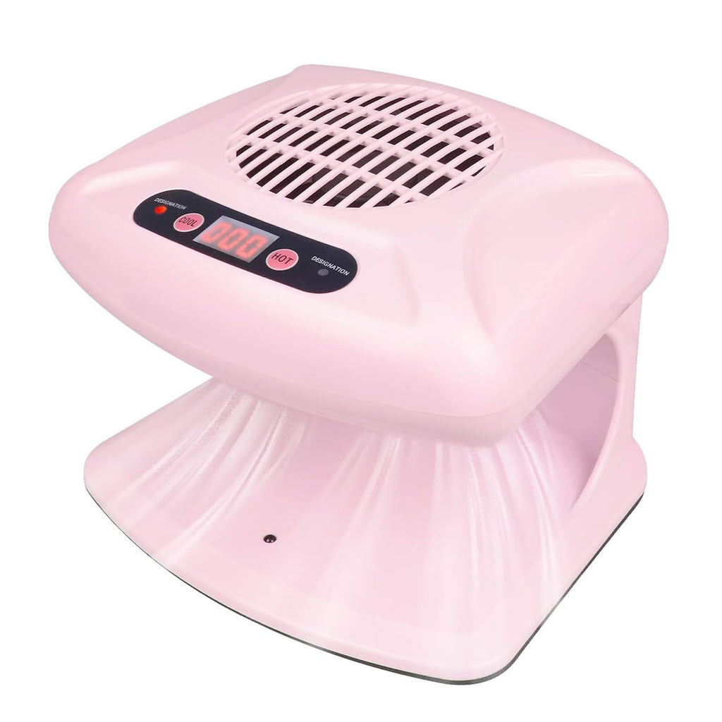GGAIFbp Nail Dryer 300W – 2-in-1 Hot & Cold Air, Auto Sensor, Pink