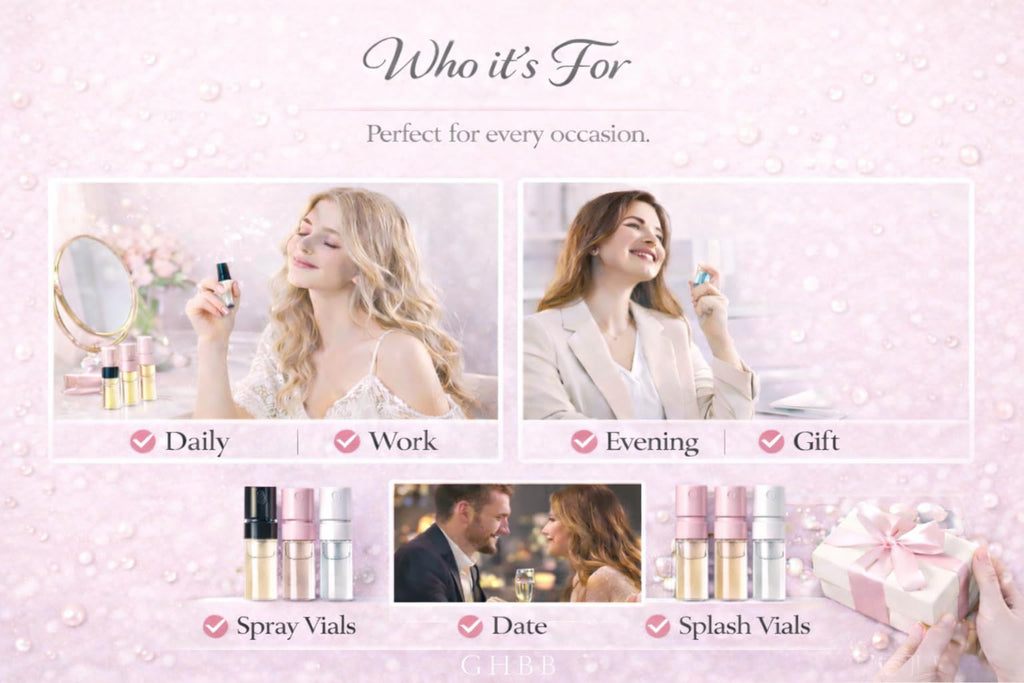GHBB Women's Designer Perfume Sampler Set – 12 Fragrance Vials