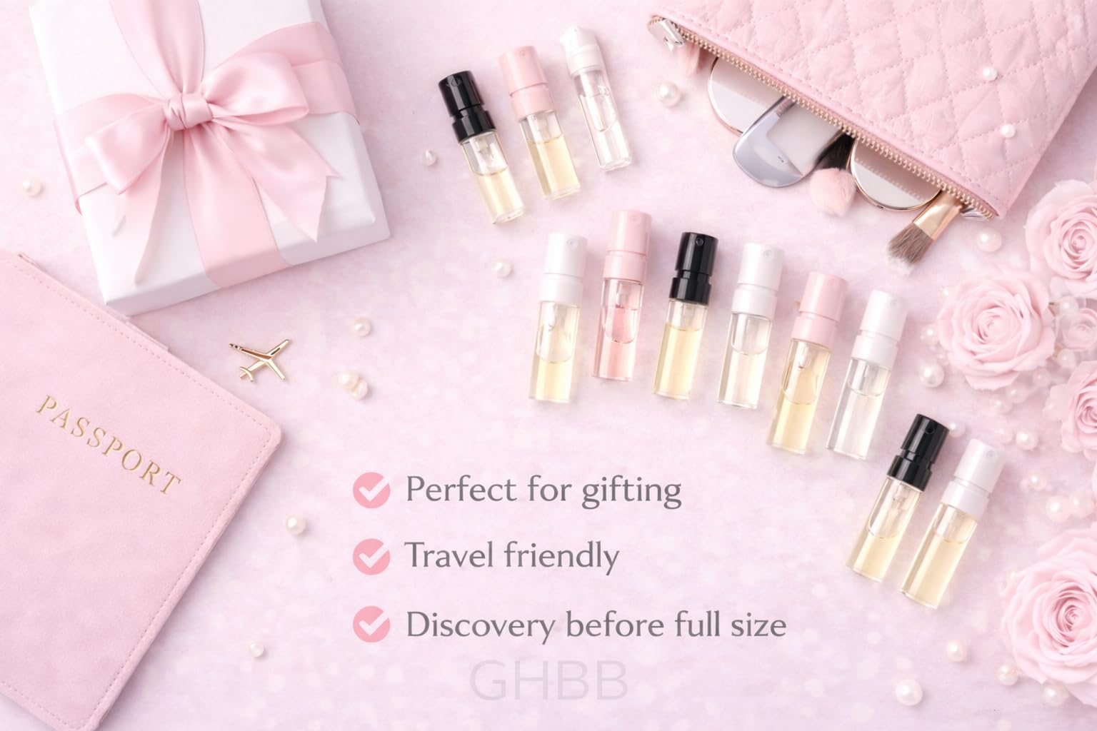 GHBB Women's Designer Perfume Sampler Set – 12 Fragrance Vials