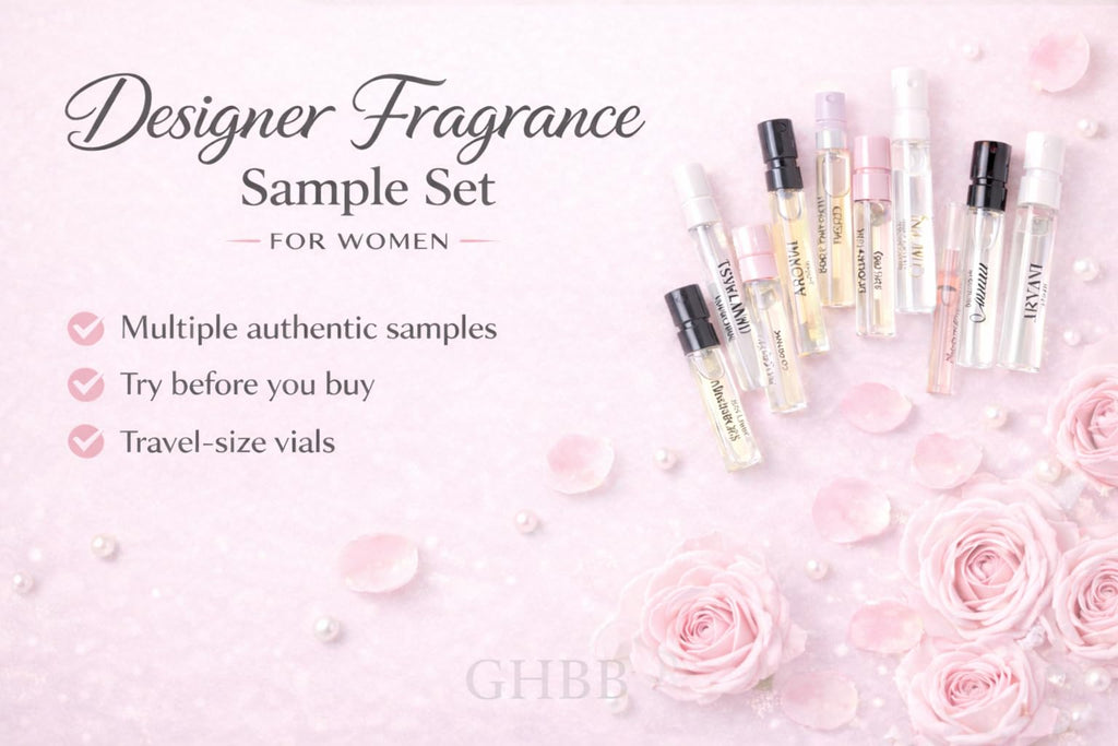 GHBB Women's Designer Perfume Sampler Set – 12 Fragrance Vials