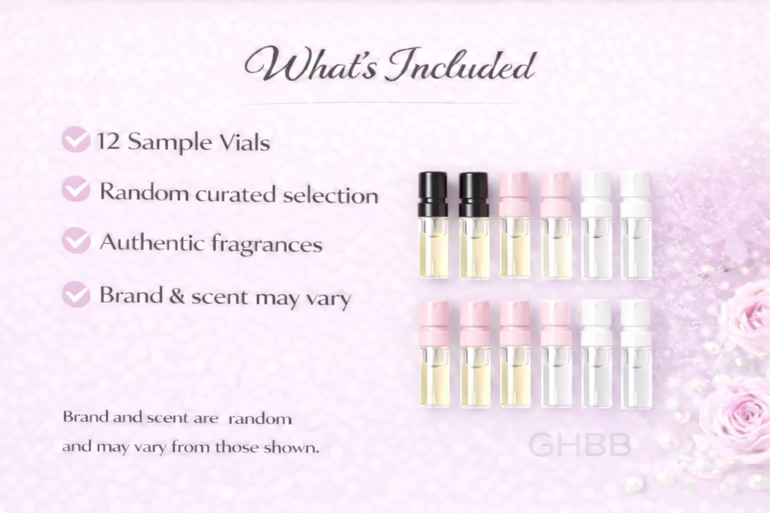 GHBB Women's Designer Perfume Sampler Set – 12 Fragrance Vials