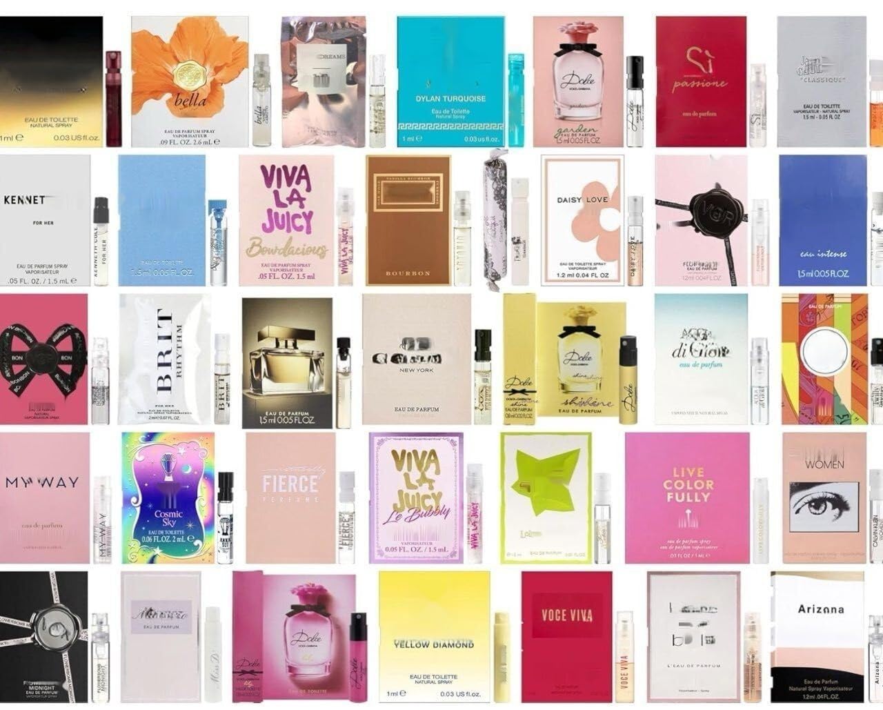 GHBB Women's Designer Perfume Sampler Set – 12 Fragrance Vials