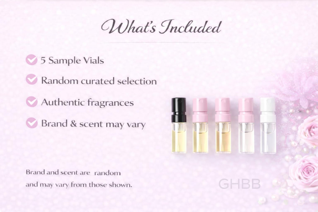 GHBB Womens Perfume Sample Set - 5-Piece Designer Fragrance Discovery Kit