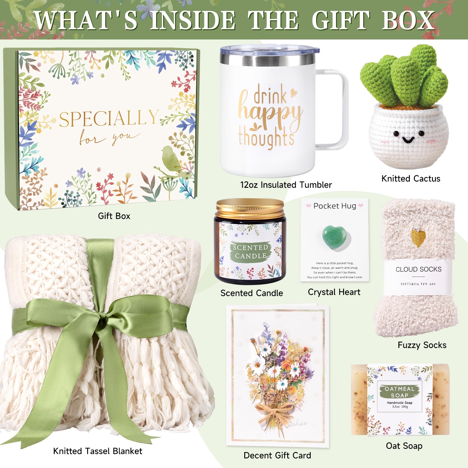 GiftSketch Get Well Soon Care Package for Women - Thoughtful Spa Gift Box