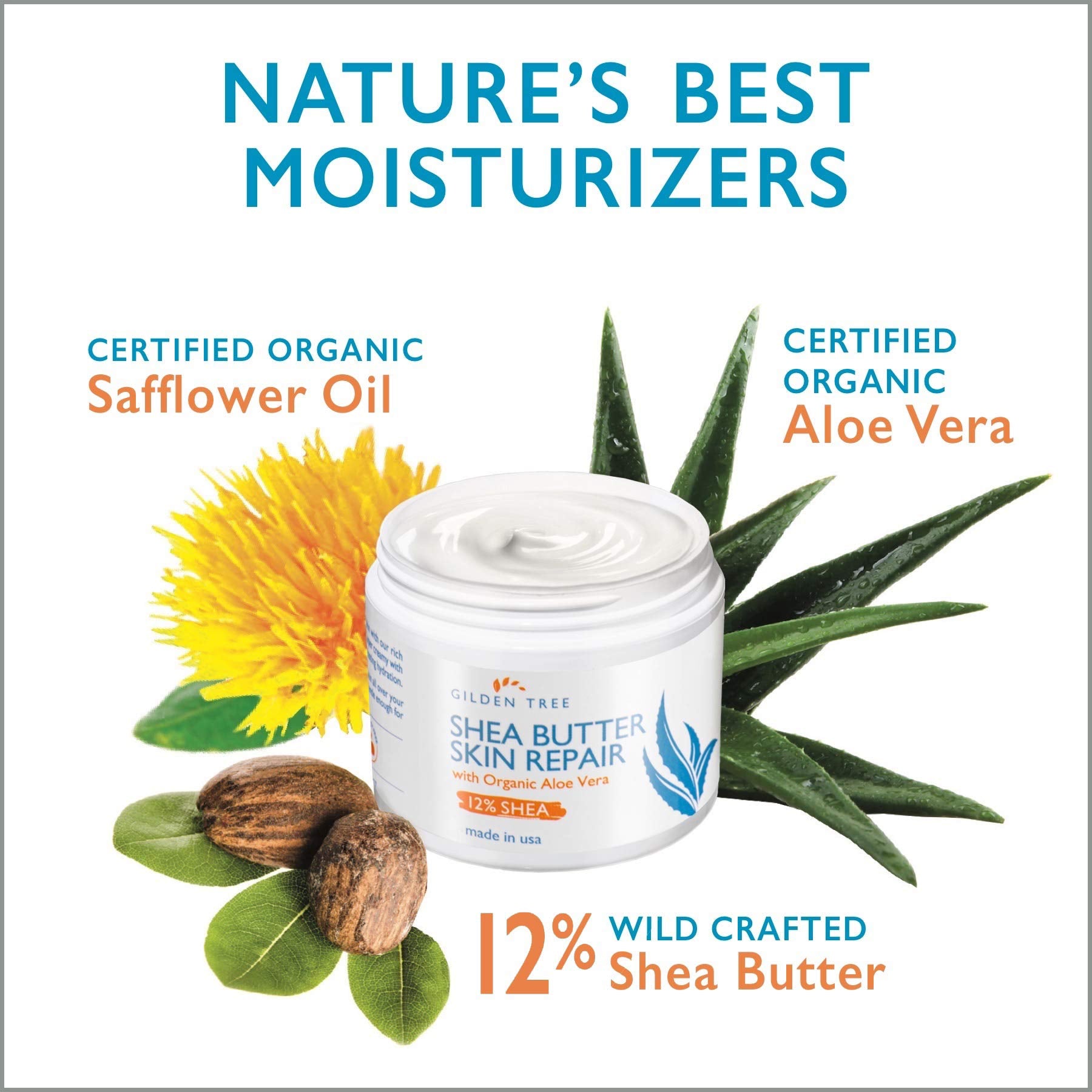 GILDEN TREE Shea Butter Skin Repair Cream | Deep Hydration for Dry & Sensitive Skin