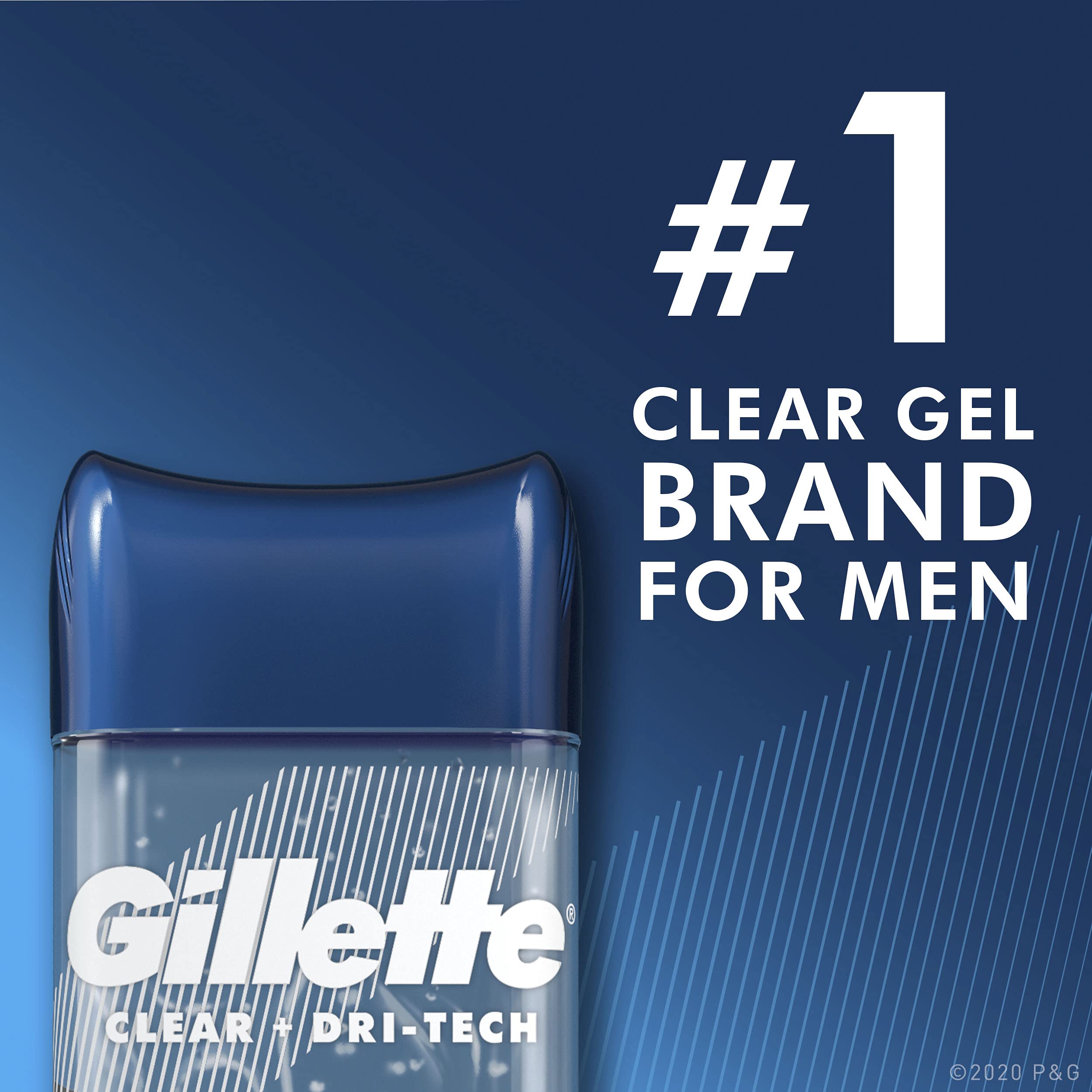 Gillette Clear + Dri-Tech Cool Wave Anti-Perspirant Deodorant (2) | Gel Formula, Dry Finish & Fresh Scent