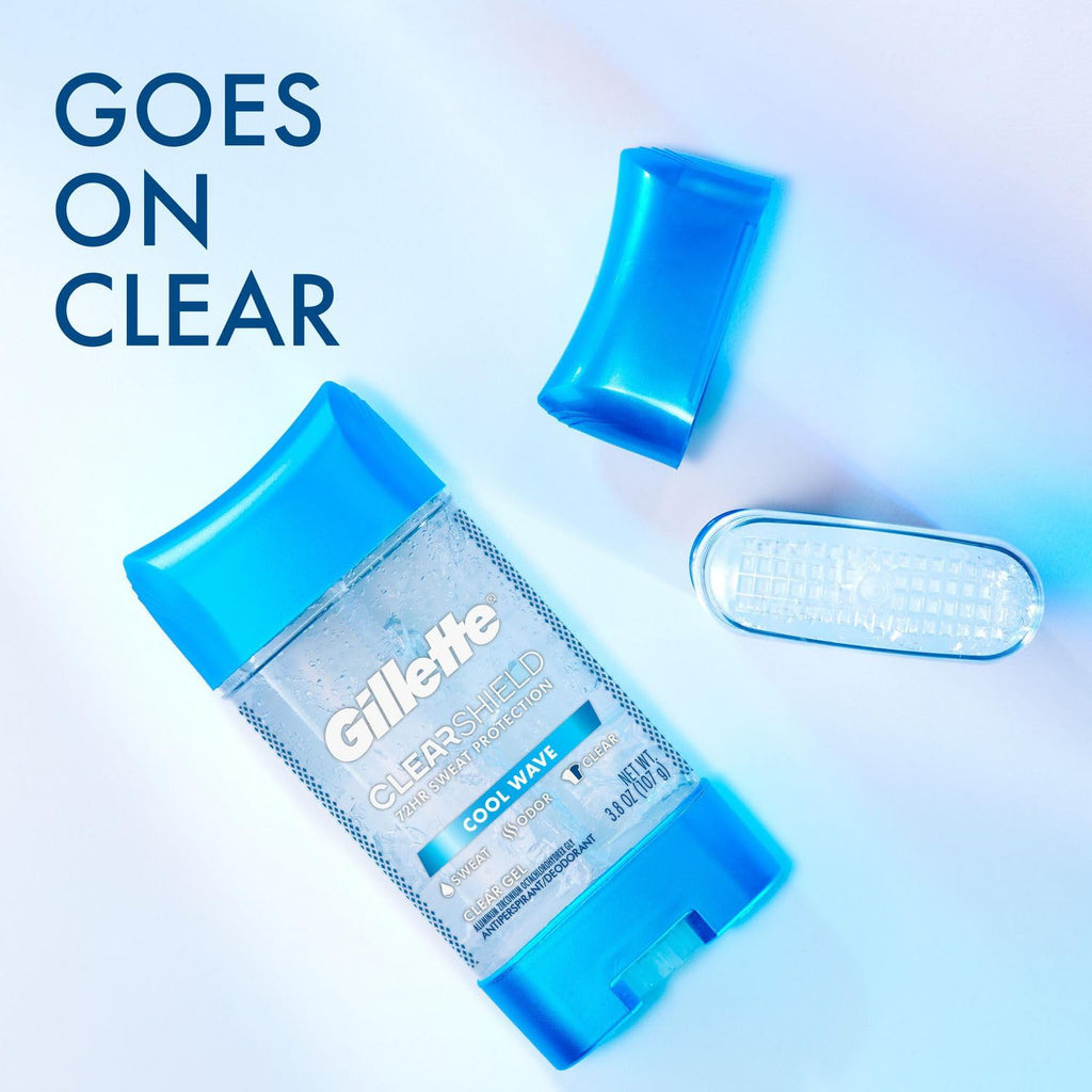 Gillette Clear + Dri-Tech Cool Wave Anti-Perspirant Deodorant (2) | Gel Formula, Dry Finish & Fresh Scent