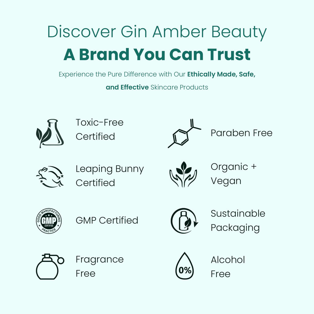 Gin Amber Beauty Vitamin C (10%) + Squalane Repair Cream – Face Moisturizer & Primer (1 fl oz)
