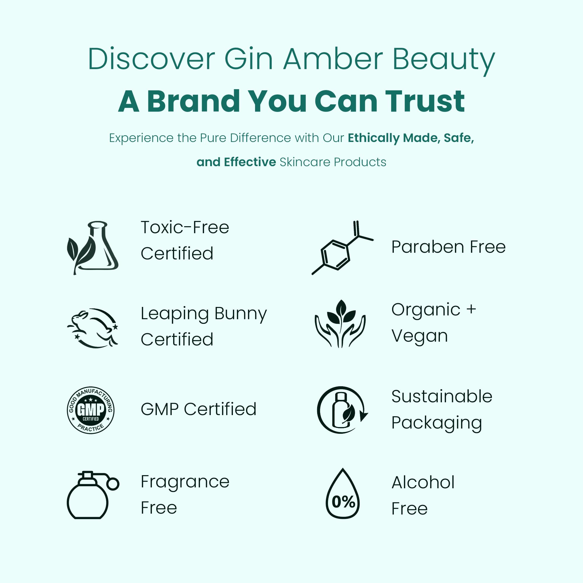 Gin Amber Beauty Vitamin C (10%) + Squalane Repair Cream – Face Moisturizer & Primer (1 fl oz)