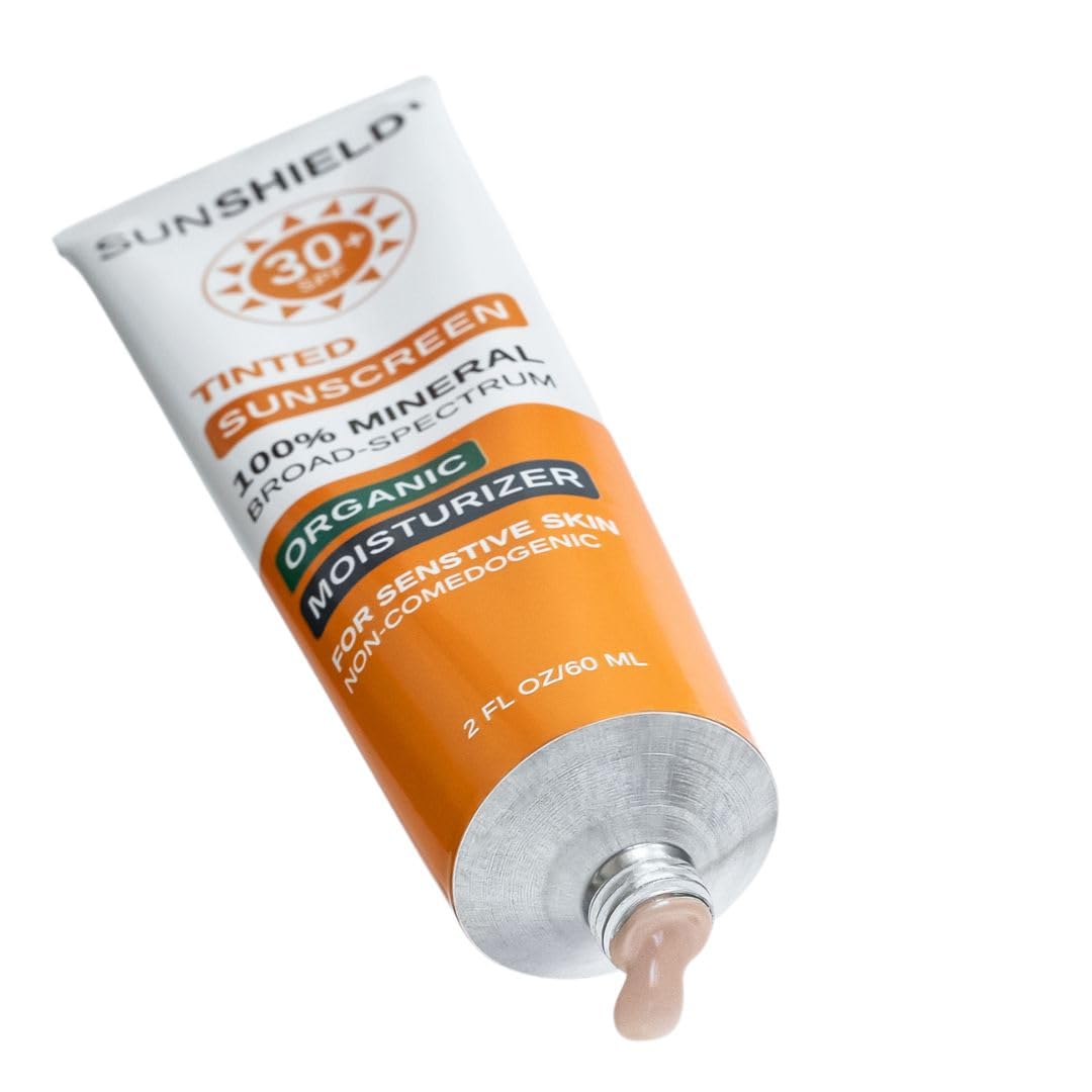Ginger Armor Caramel-Tinted Organic Face Cream | Daily SPF Moisturizer, 2 oz