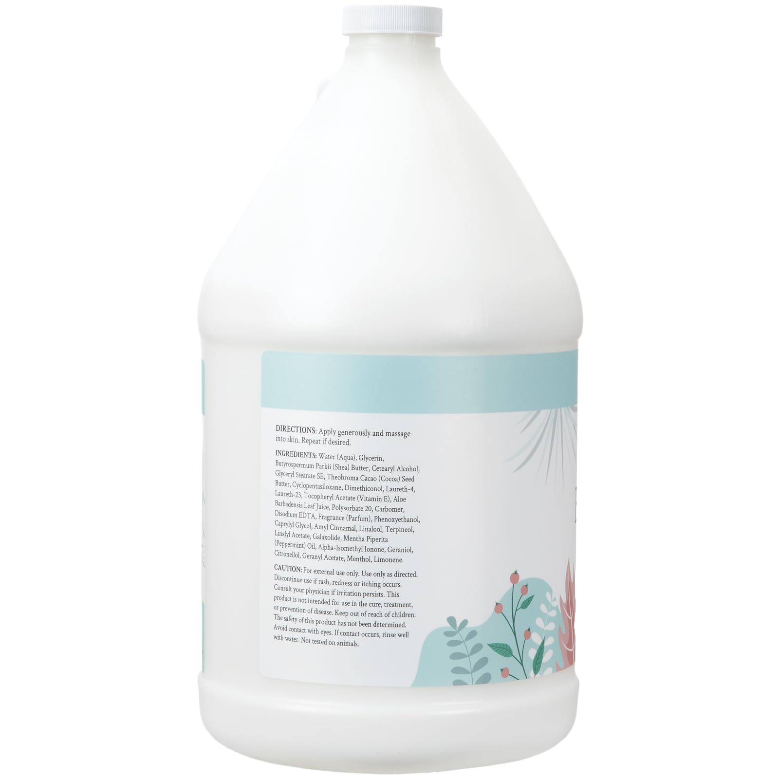 Ginger Lily Farms Botanicals Soothing Butter Lotion – Cucumber Mint Bliss, 1 Gallon Refill, Vegan & Cruelty-Free