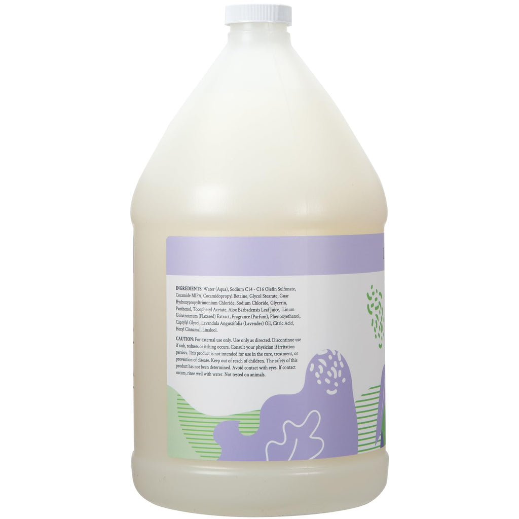 Ginger Lily Farms Botanicals Moisturizing Shampoo for All Hair Types – Lavender Chamomile, 1 Gallon Refill