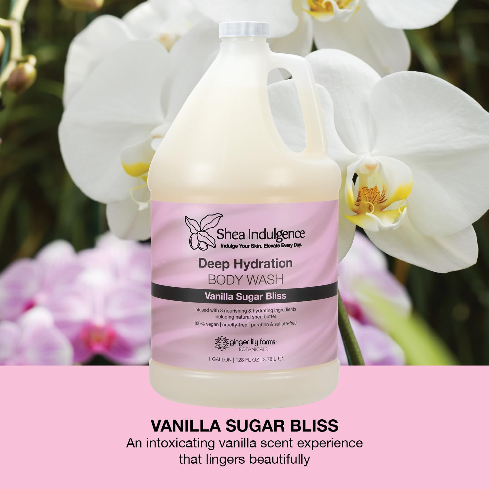 Ginger Lily Farms Botanicals Shea Indulgence Deep Hydration Body Wash – 1 Gallon Refill
