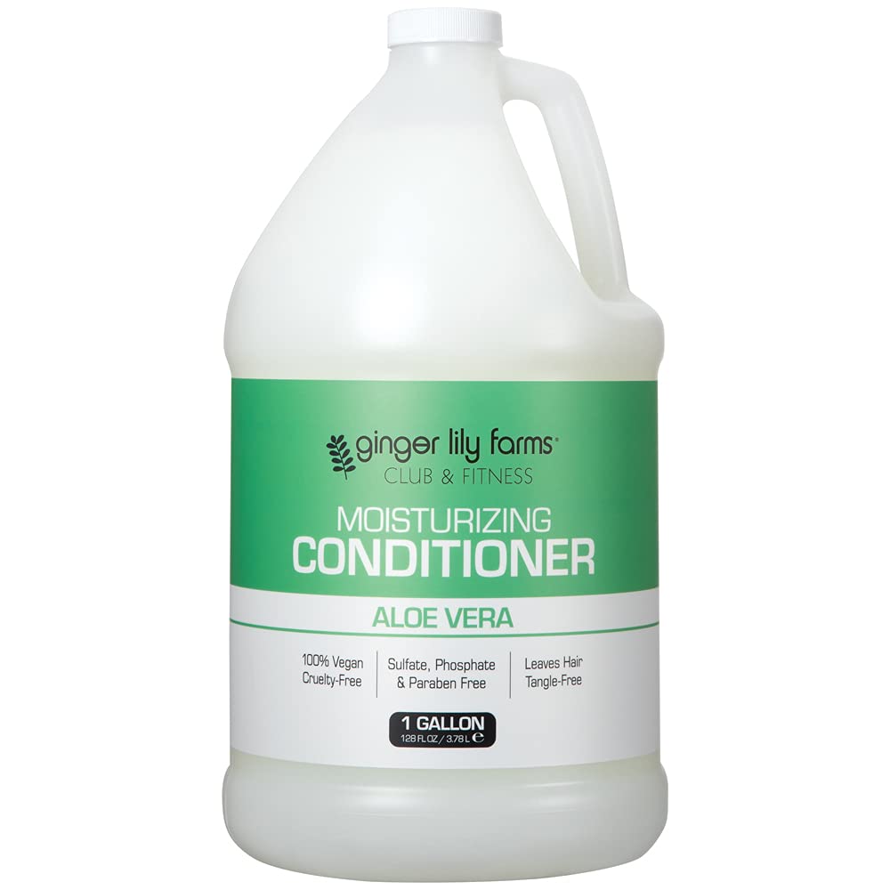 Ginger Lily Farms Club & Fitness Moisturizing Conditioner — 4x1Gal Refill, Vegan & Cruelty-Free
