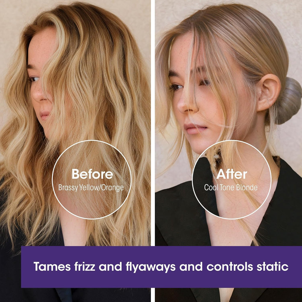 GIOVANNI Color Chic Purple Leave-In Foam – Toning & Volume for Blonde, Gray & Fine Hair | 7 fl oz