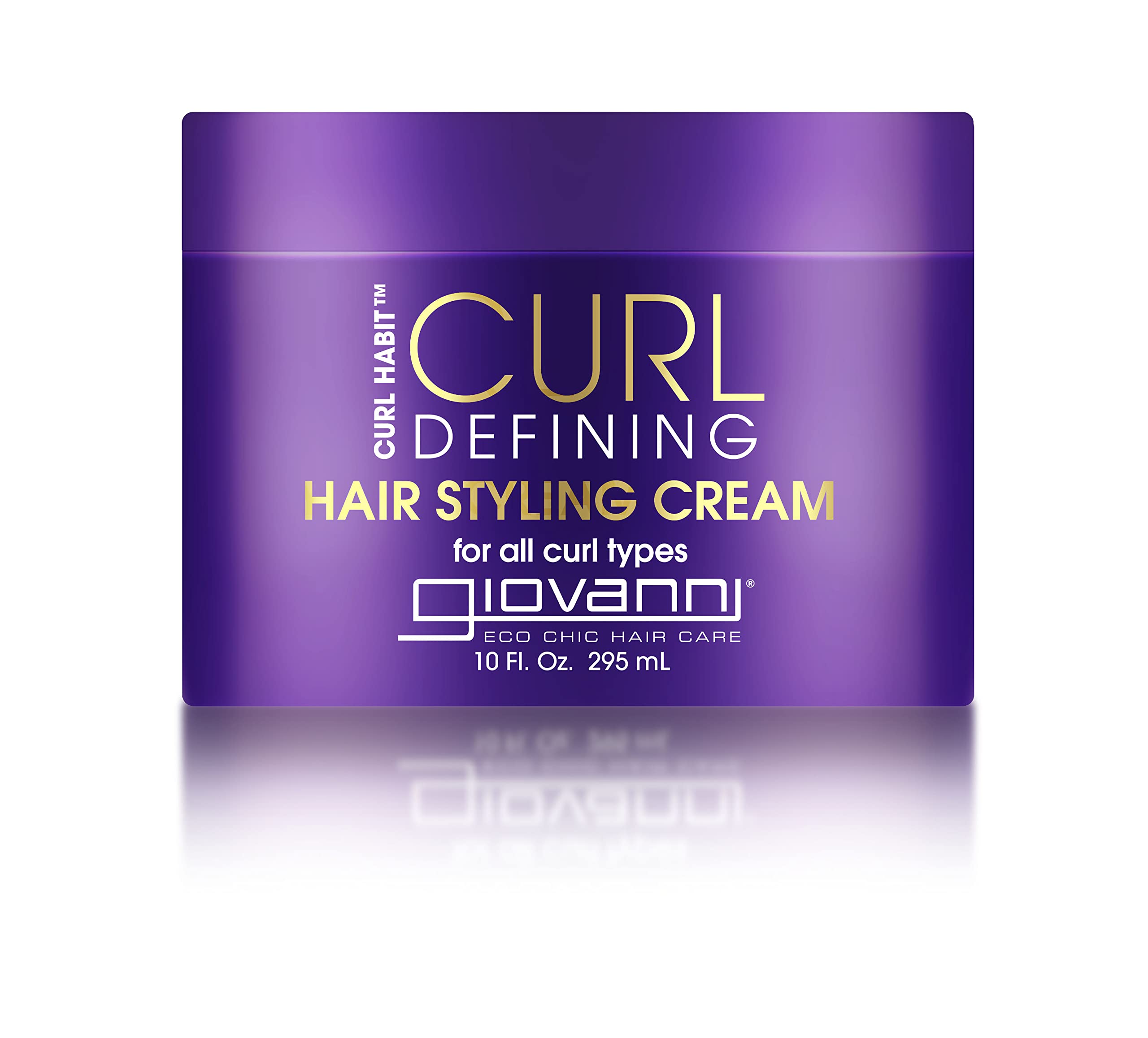 GIOVANNI Curl Habit Defining Cream - Silicone Free, Lightweight Frizz Control & Curl Definition - 10 oz