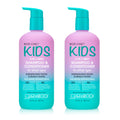 GIOVANNI Eco Chic Kids 2-in-1 Shampoo & Conditioner | Gentle, Vegan, All Hair Types, 16.5 fl oz (Pack of 2)
