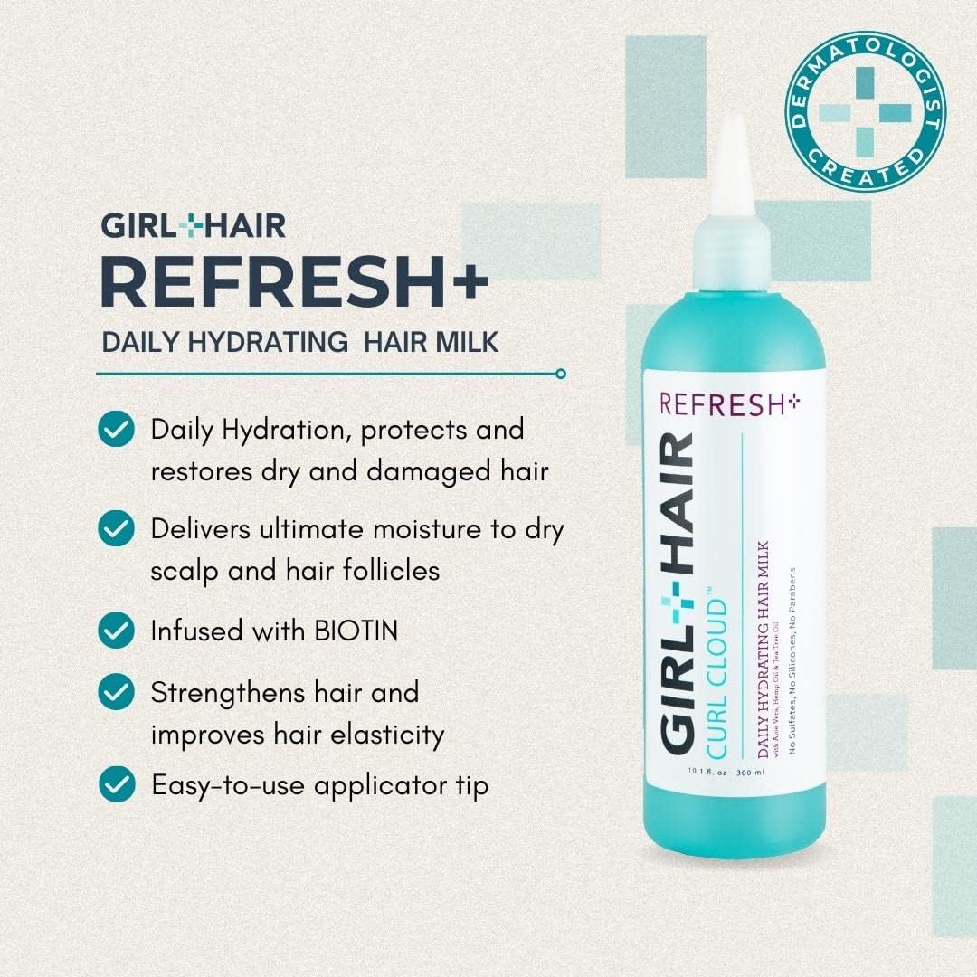 GIRL + HAIR Travel Set (3 x 3.4 fl oz) Cleanse, Nourish & Refresh – TSA-Ready