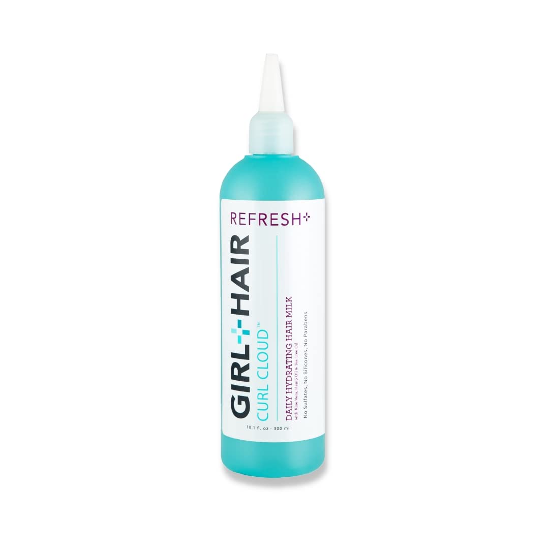GIRL+HAIR REFRESH+ Daily Hydrating Hair Milk — Aloe Vera, Biotin & Coconut Water | 10.1 Fl Oz