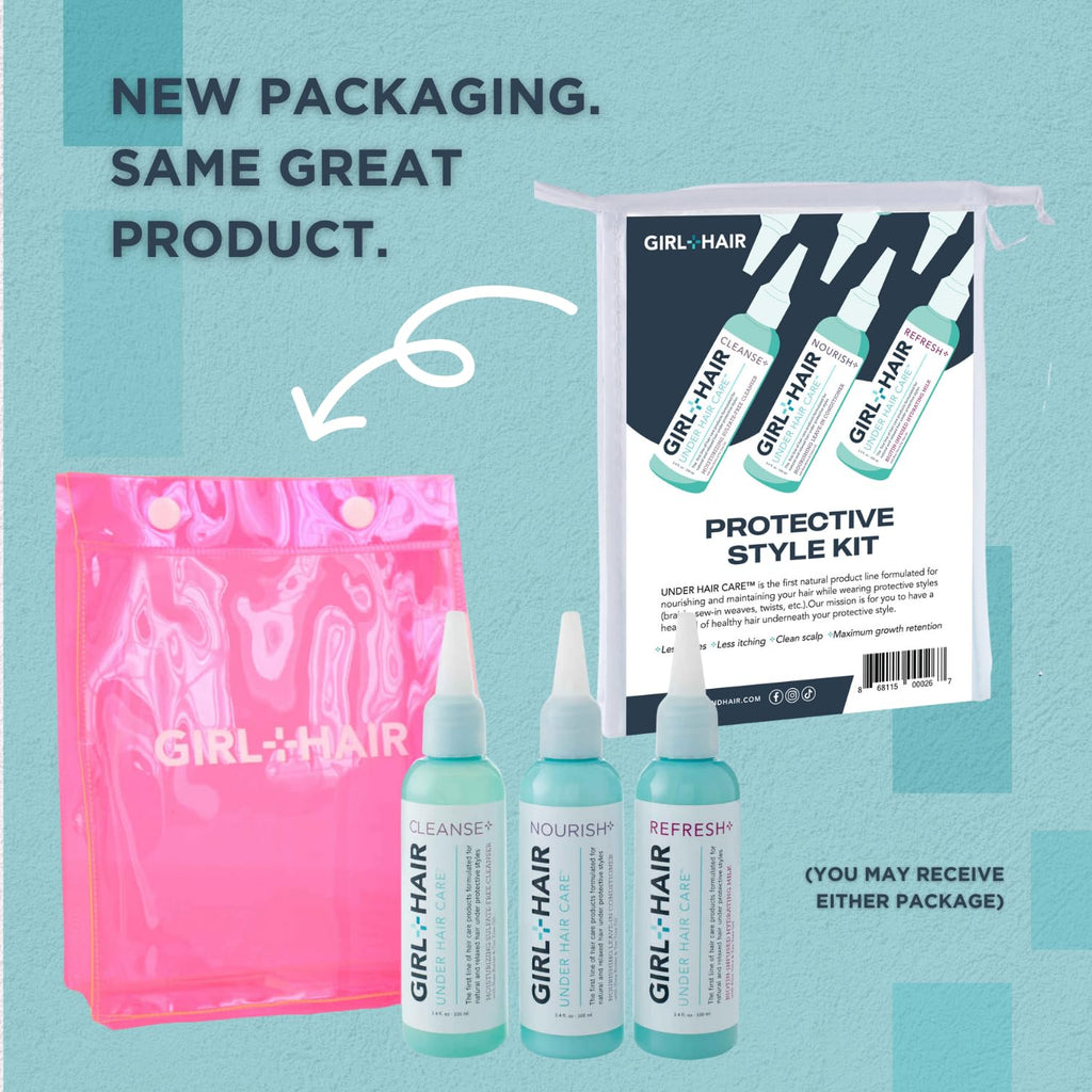 GIRL + HAIR Travel Set (3 x 3.4 fl oz) Cleanse, Nourish & Refresh – TSA-Ready