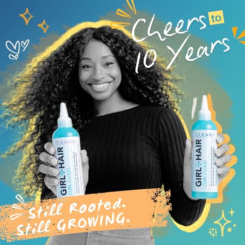 GIRL+HAIR Shampoo & Conditioner Set – Hydration for Dry Hair & Scalp, Color Safe, Vegan (2x 10.1 oz)