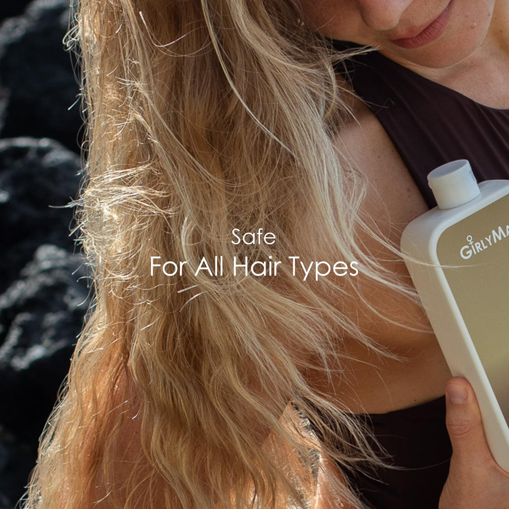 GirlyMan Natural Non-Toxic Shampoo | Olive Oil, Argan Oil & Biotin | Rosemary Tea Tree, All Hair Types