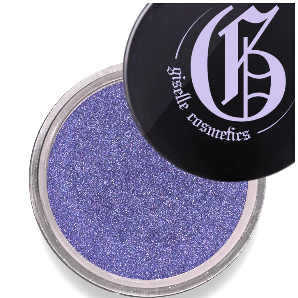 Giselle Cosmetics Blue Sapphire Loose Mineral Eyeshadow – Organic, Talc-Free, Purple Shimmer