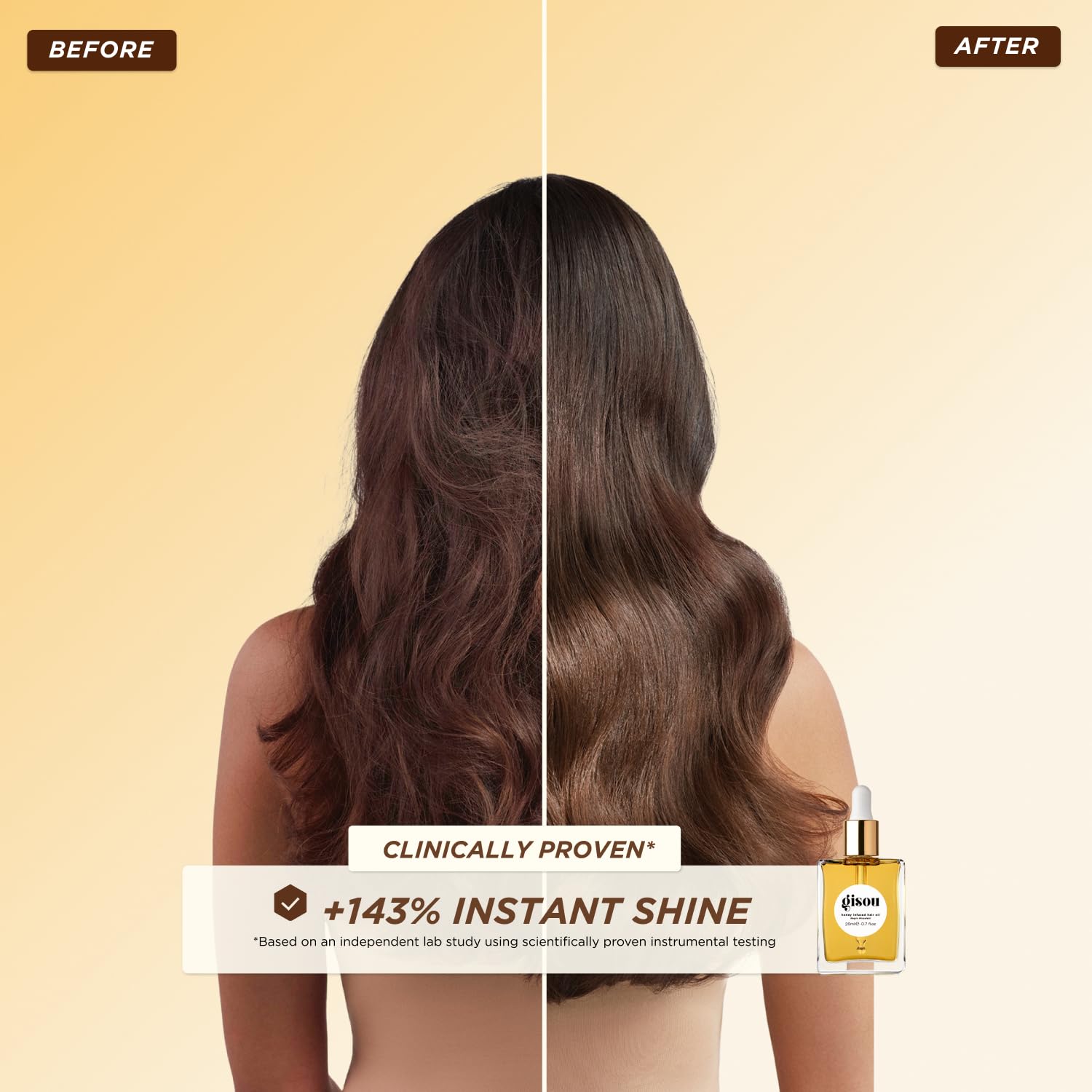 Gisou Honey Gloss Duo Travel Set: Mini Lip Oil & Hair Oil