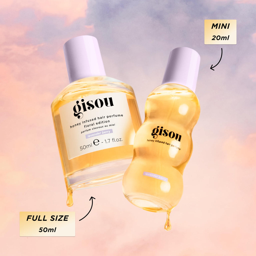 Gisou Honey Infused Hair Perfume – Lavender Berry Scent, Mirsalehi Honey & Argan Oil, 1.7 oz