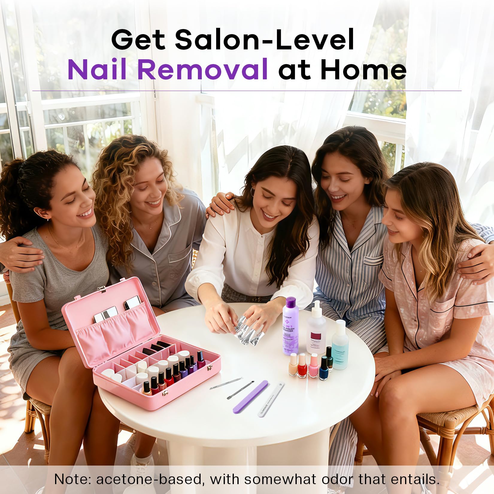 Glamonade Acetone Nail Polish Remover Kit – Quick Gel & Dip Powder Removal