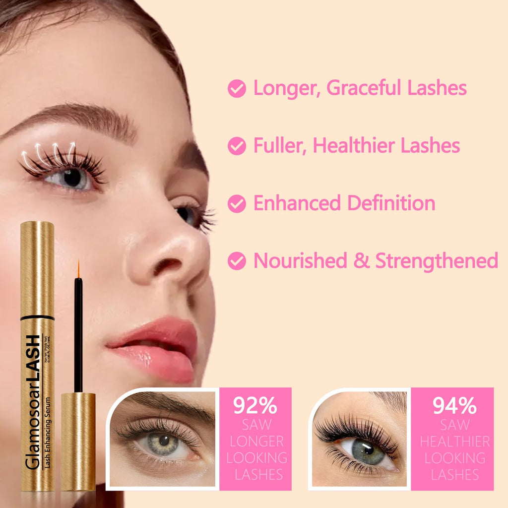 Glamosoar Lash Serum – Eyelash Growth Serum for Fuller, Longer Lashes | 4ml