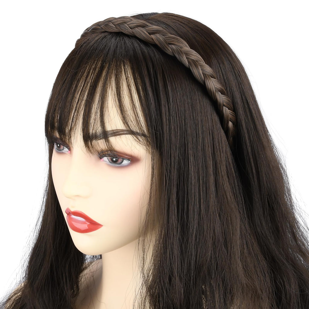 Gledola Braided Headband With Teeth Braids – Dark Gray