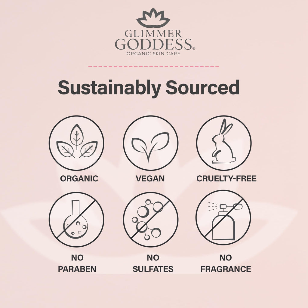 Glimmer Goddess Shimmer Body Butter – Organic Whipped Shea, Hydration & Bronze Glow (4 oz)