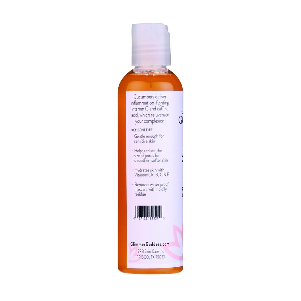 GLIMMER GODDESS Organic Cucumber Makeup Remover – 4 oz