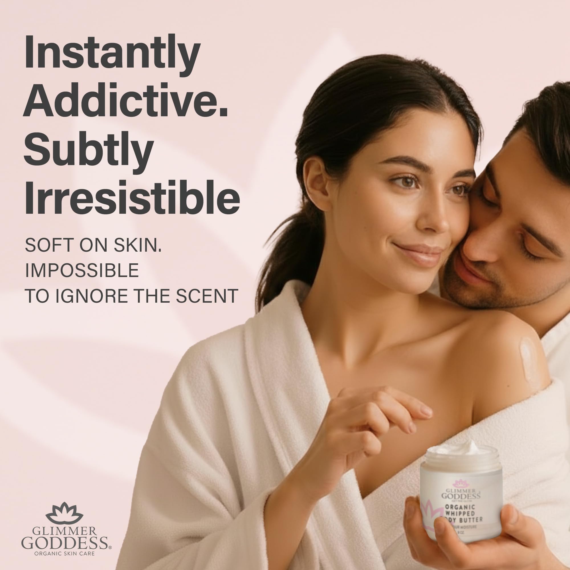 GLIMMER GODDESS Organic Whipped Body Butter – Deep Hydration with Shea & Cocoa, Autumn Breeze, 8oz