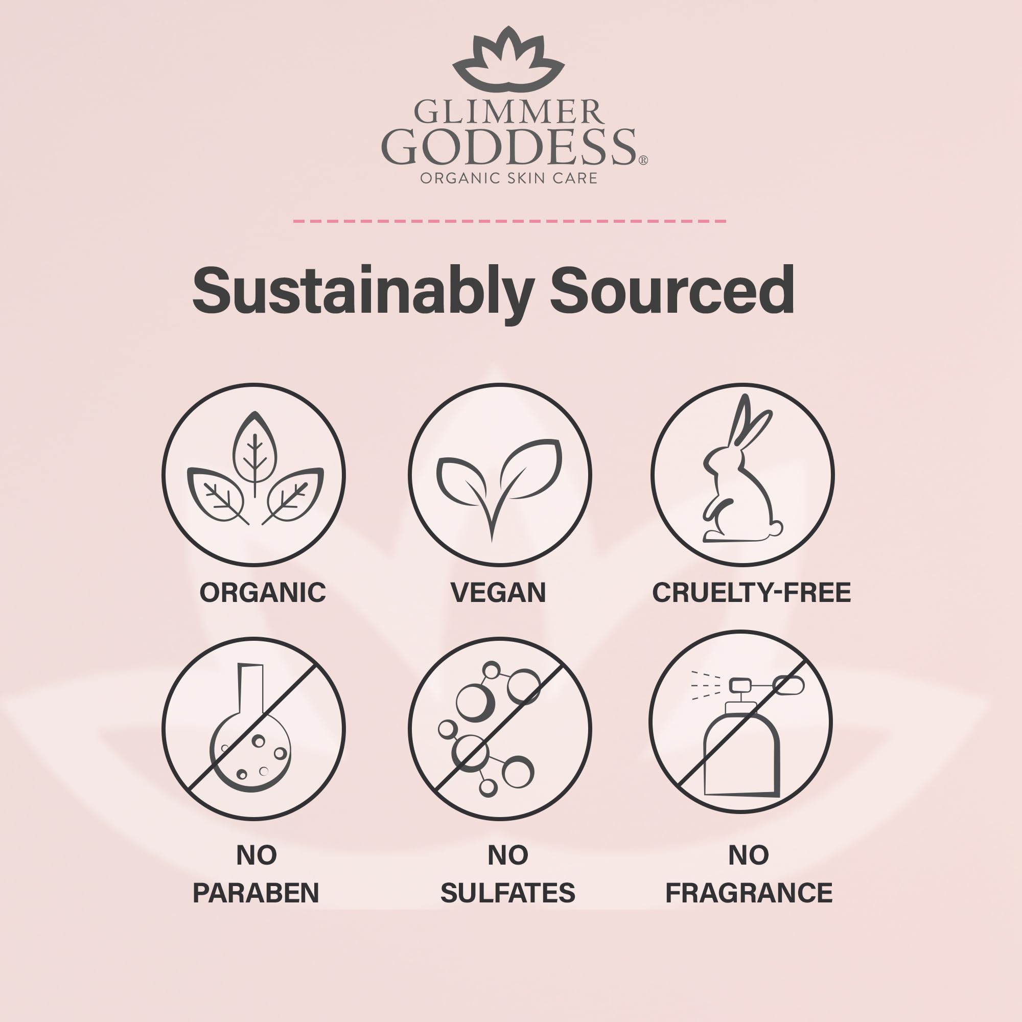 Glimmer Goddess Organic Whipped Body Butter for Women | Hydrating Shea & Cocoa Butter Cream – 8oz