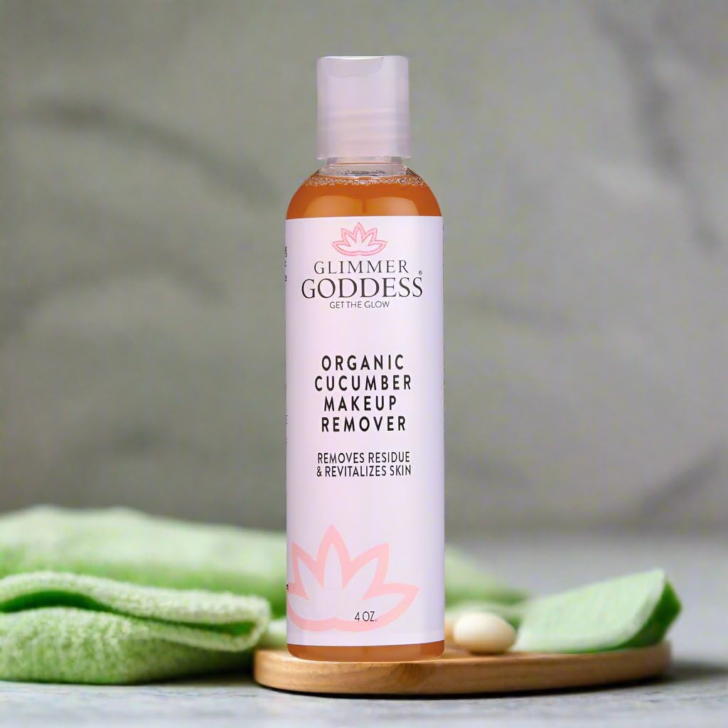 GLIMMER GODDESS Organic Cucumber Makeup Remover – 4 oz